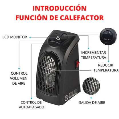 Calefactor portatil