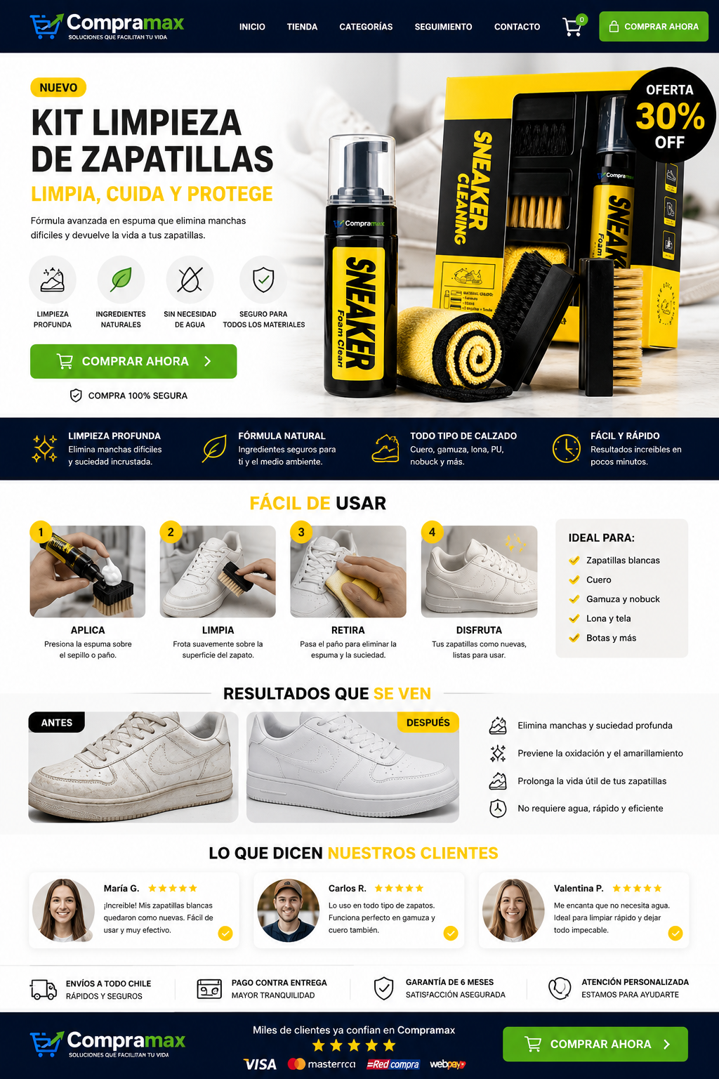 Kit De Limpieza Zapatillas Espuma