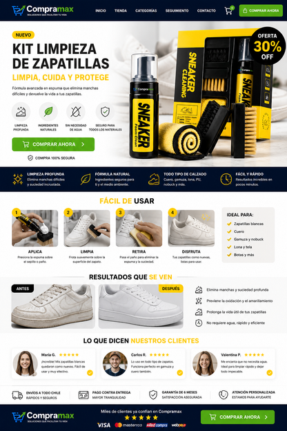 Kit De Limpieza Zapatillas Espuma